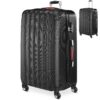 Hartschalenkoffer XL Rollen 360º Reisekoffer 90L Schwarz ABS