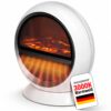 Heizlüfter Kaminfeuer Weiß 1500W