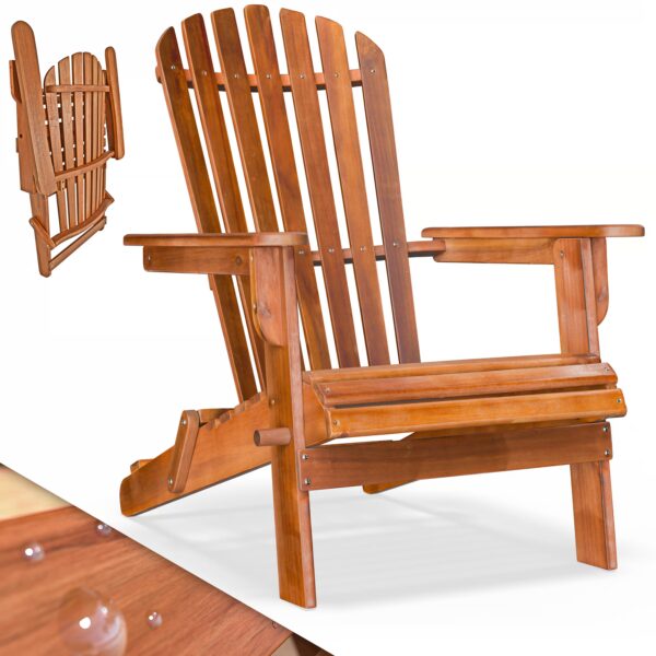 Liegestuhl Adirondack Akazienholz klappbar