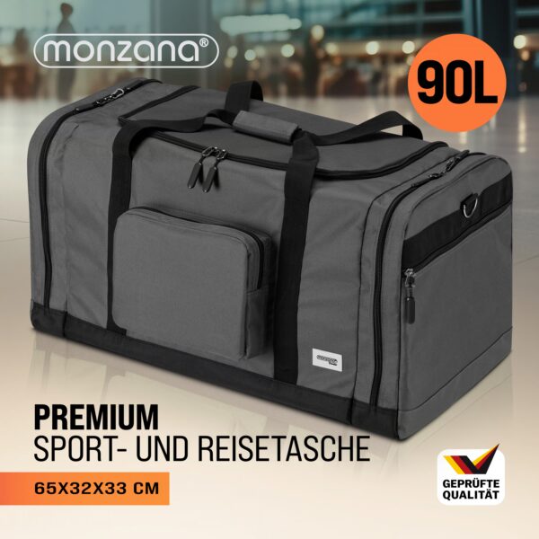 Reisetasche Schwarz 90L – Bild 2