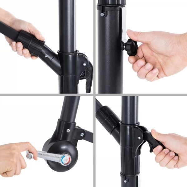 Ampelschirm Grün Alu Ø300cm UV-Schutz 50+ – Bild 2 Ampelschirm Grün Alu Ø300cm UV-Schutz 50+ – Bild 2
