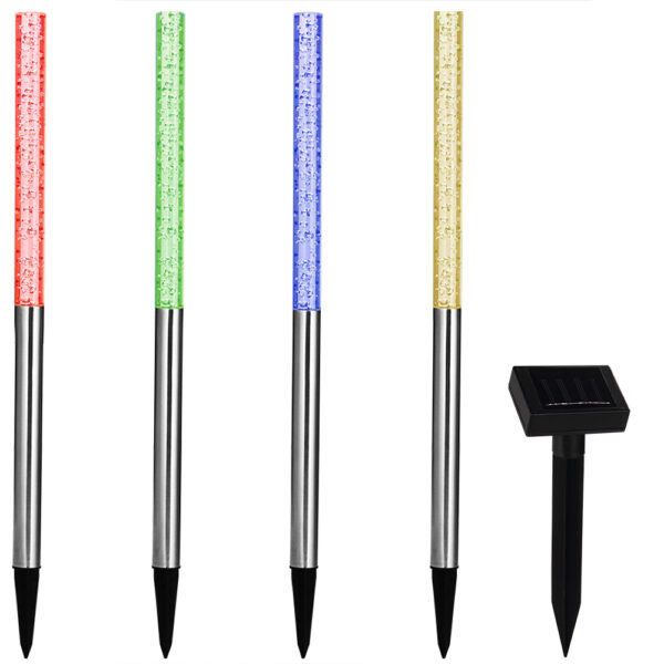 LED Solar Steckleuchte 4er-Set mit Farbwechsler – Bild 2