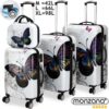 Hartschalenkoffer Set 4-tlg Rollen 360º Beautycase Butterfly Polycarbonat – Bild 2