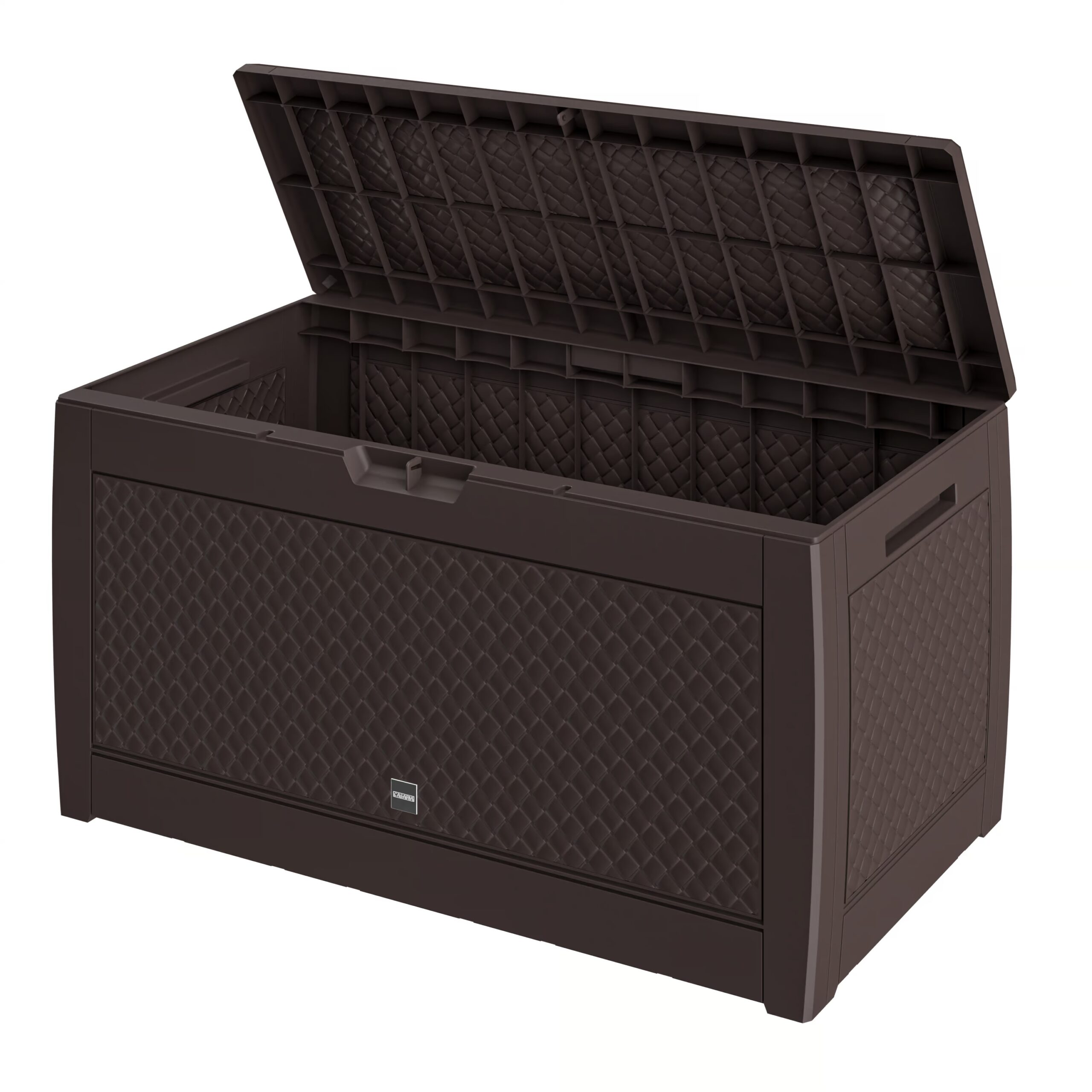 Gartenbox Matuba 310L Braun Flechtoptik wasserdicht