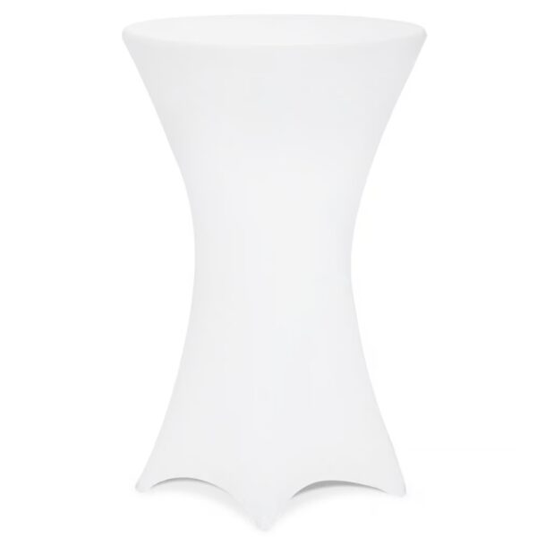 Stehtischhusse 5er-Set Weiß Ø60cm – Bild 2