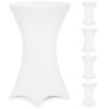 Stehtischhusse 5er-Set Weiß Ø70cm