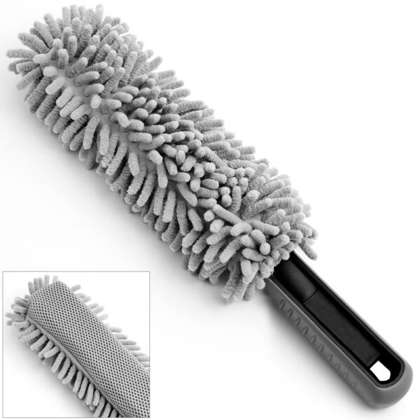 Felgen-Reinigungsbürste Grau Microfaser 34cm