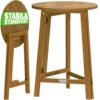 Stehtisch klappbar Akazienholz Ø80cm H110cm wetterfest stabil