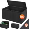 Gartenbox 290L Anthrazit Board Plus mit Rollen wetterfest – Bild 2