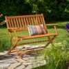 Gartenbank Eukalyptusholz FSC®-zertifiziert 120x55x90cm