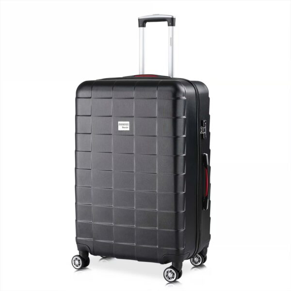 Hartschalenkoffer XL Rollen 360º Reisekoffer 105L Schwarz ABS