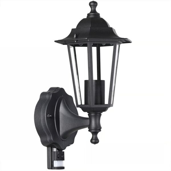 Wandleuchte mit Bewegungsmelder Anthrazit Aluminium IP44 einstellbar