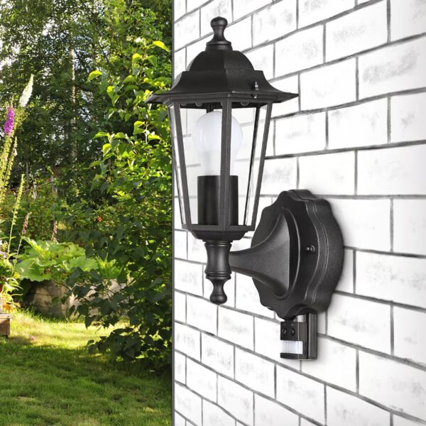 Wandleuchte mit Bewegungsmelder Anthrazit Aluminium IP44 einstellbar – Bild 2