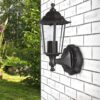 Wandleuchte Wetterfest IP44 Blendarmes Glas E27 für Garten Einfahrt – Bild 2