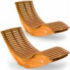 Saunaliege Java 2er-Set klappbar ergonomisch Schaukel fixierbar – Bild 2