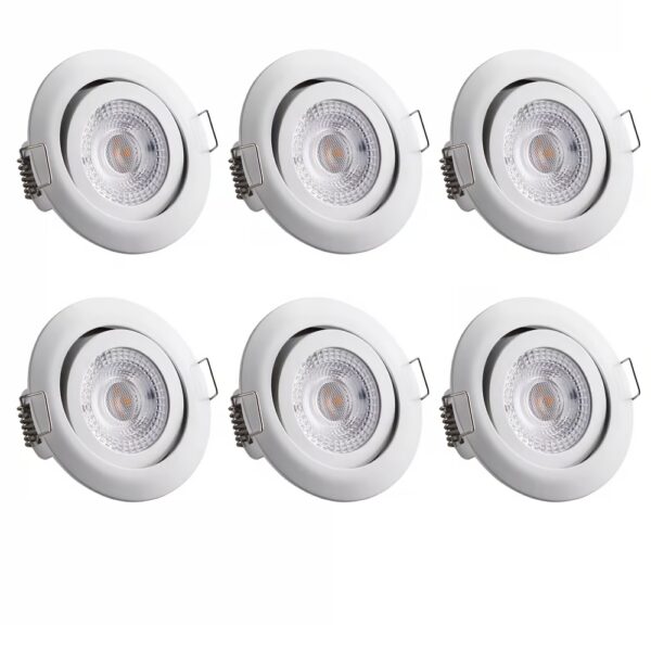 LED Einbauleuchte Krog 6er-Set Weiß