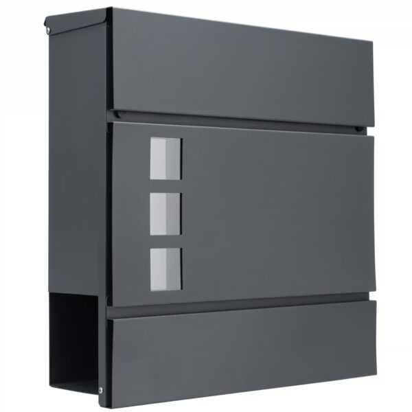 Designer Briefkasten mit Sichtfenster Anthrazit – Bild 2