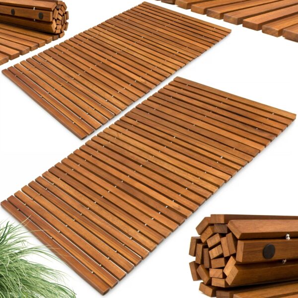 Badematte 2er-Set 76x50cm Akazie FSC®-zertifiziert Badematte 2er-Set 76x50cm Akazie FSC®-zertifiziert