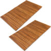 Badematte 2er-Set 76x50cm Akazie FSC®-zertifiziert – Bild 2 Badematte 2er-Set 76x50cm Akazie FSC®-zertifiziert – Bild 2