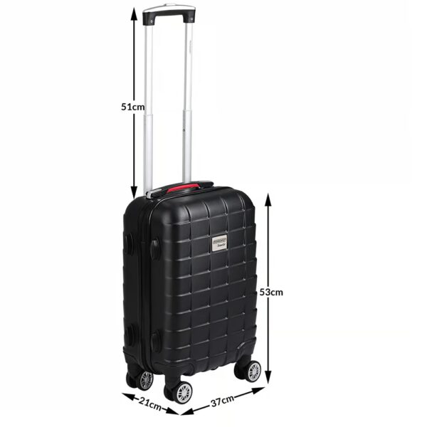 Hartschalenkoffer-Set 2-tlg Exopack Schwarz ABS – Bild 2