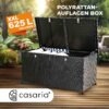 Gartenbox Polyrattan 625L wetterfest abschließbar mit Rollen – Bild 2