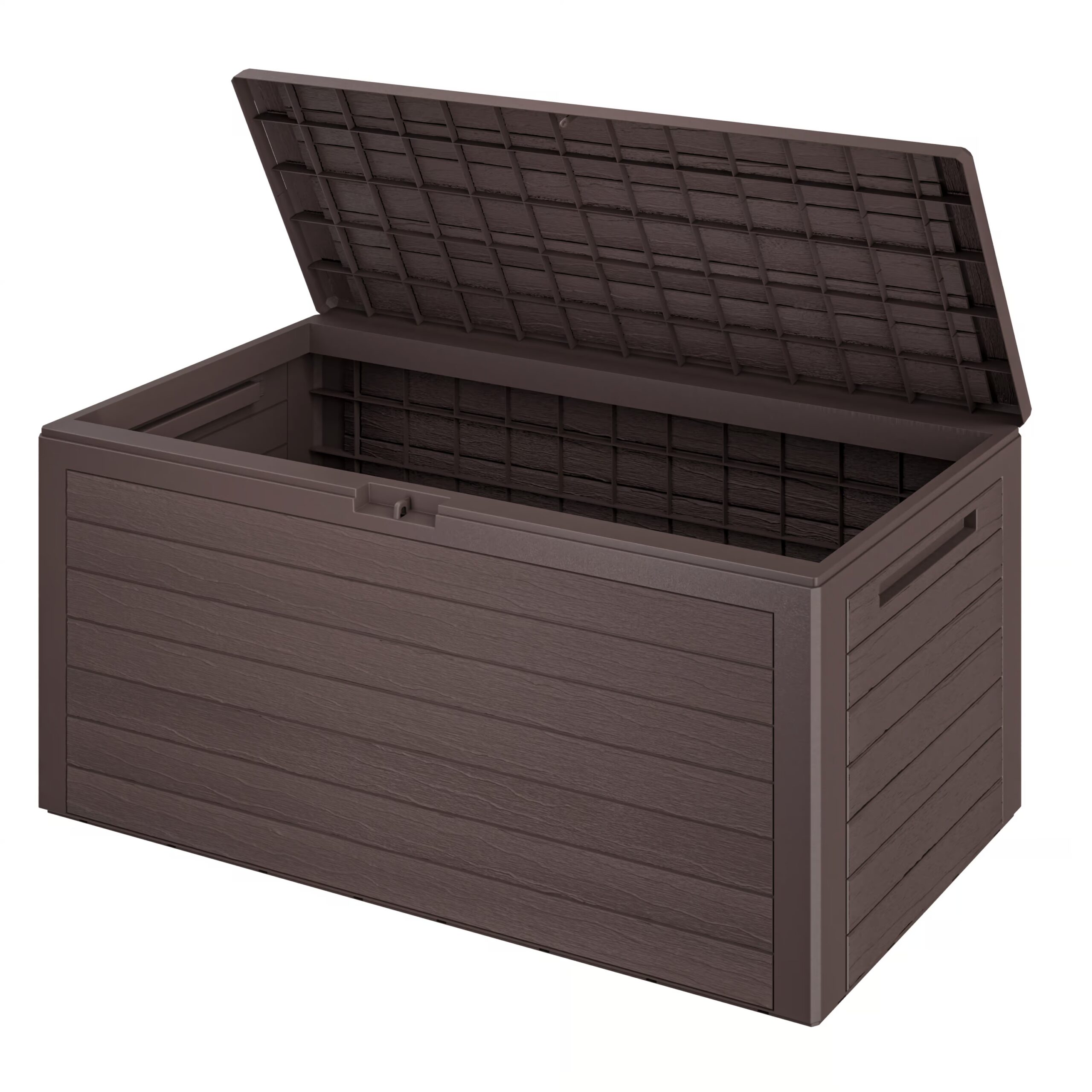 Gartenbox Woody 280L Braun Holzoptik wasserdicht