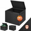 Gartenbox Lille 190L Anthrazit in Holzoptik wetterfest abschließbar – Bild 2