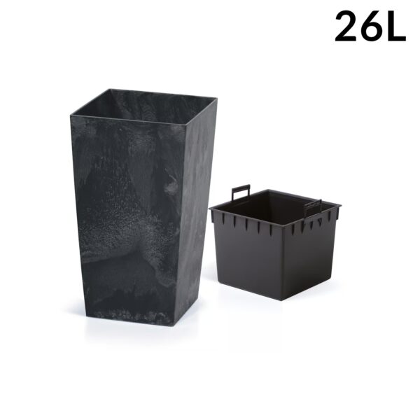 Blumentopf Betonoptik Anthrazit 26L – Bild 2