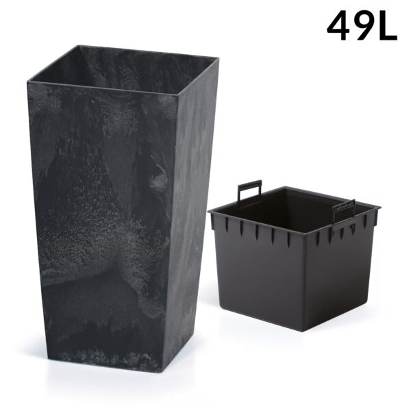Blumentopf Betonoptik Anthrazit 49L – Bild 2