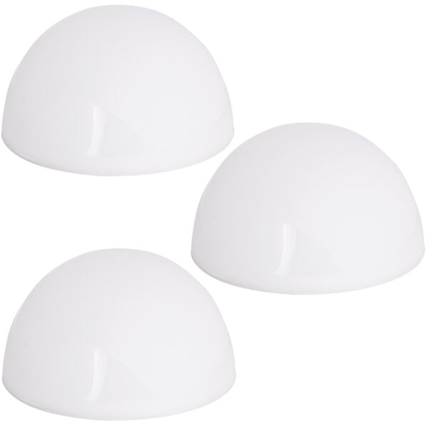 LED Solarleuchte 3er-Set halbrund