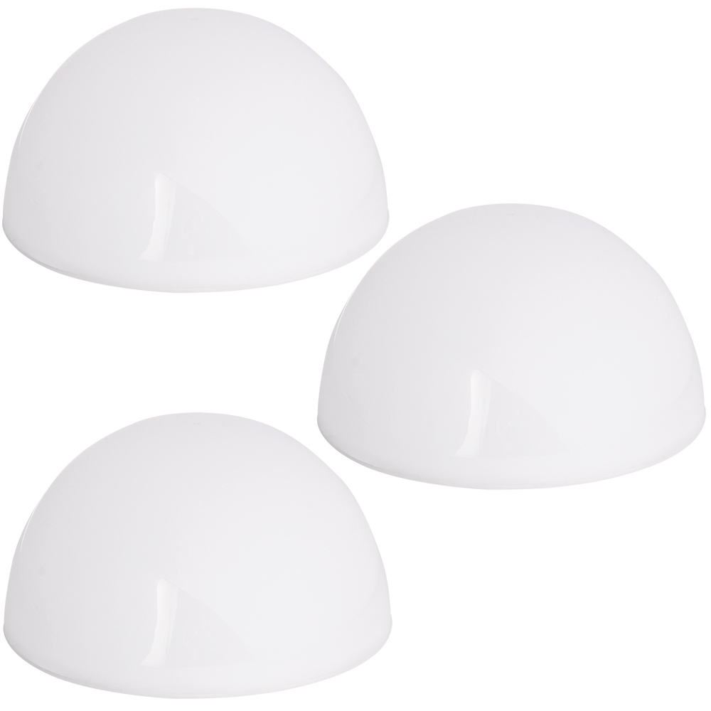 LED Solarleuchte 3er-Set halbrund
