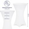 Stehtischhusse 2er-Set Weiß Ø60cm – Bild 2