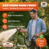 Gartenschlauch Schwarz 22m flexibel – Bild 2