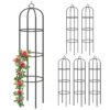 Rosensäule 6er-Set Schwarz 200x40cm Rosensäule 6er-Set Schwarz 200x40cm