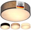 Deckenlampe Grau Stoff Ø38cm