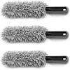 Felgen-Reinigungsbürste 3er-Set Grau Microfaser 34cm – Bild 2
