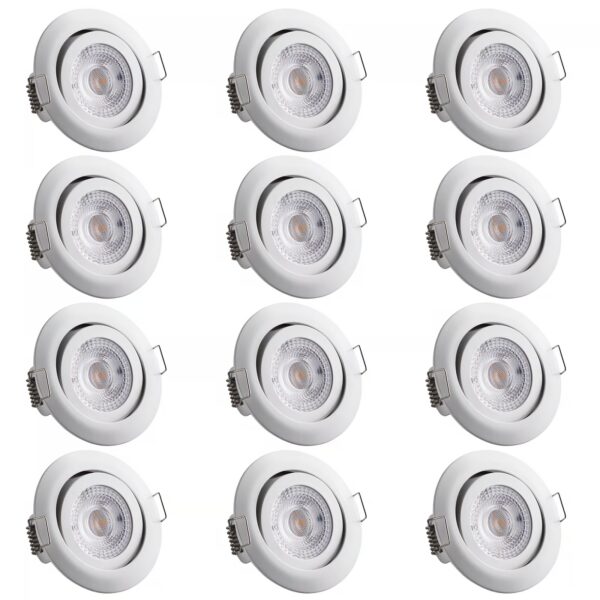 LED Einbauleuchte Krog 12er-Set Weiß