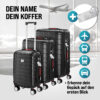 Hartschalenkoffer-Set Exopack 3-tlg Schwarz ABS Zubehör – Bild 2