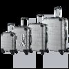 Hartschalenkofferset Essential 4-tlg Silber