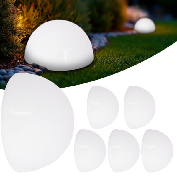 LED Solarleuchte 6er-Set halbrund LED Solarleuchte 6er-Set halbrund