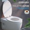 Toilettensitz Weiß mit Absenkautomatik – Bild 2
