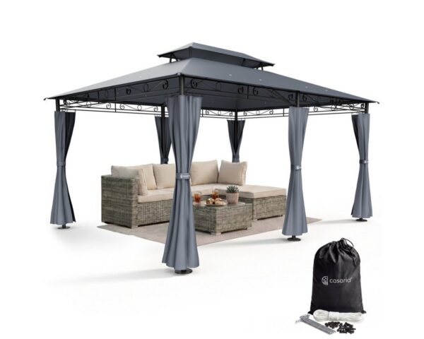 Pavillon Topas Anthrazit 3x4m UV-Schutz 50+ Pavillon Topas Anthrazit 3x4m UV-Schutz 50+