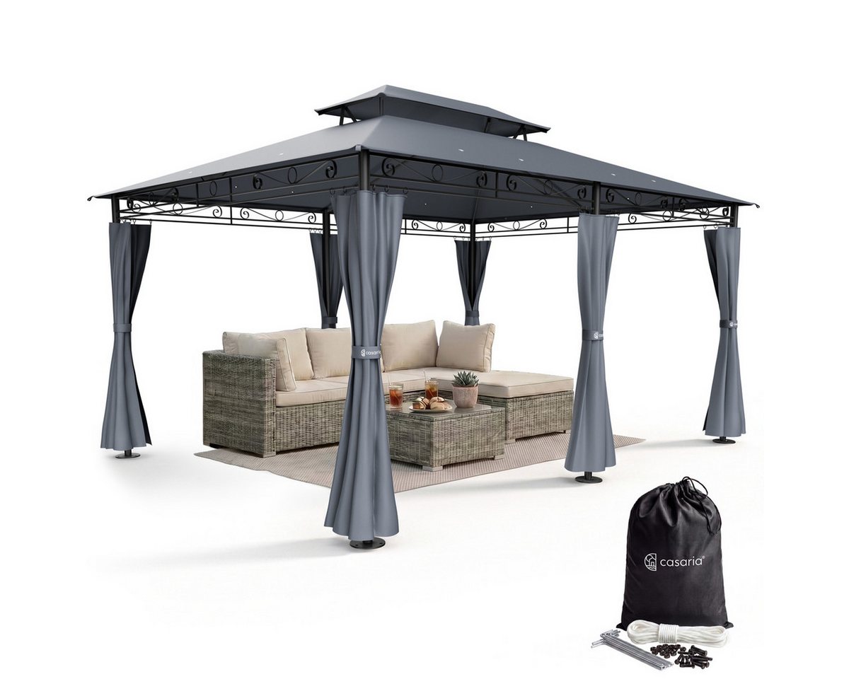 Pavillon Topas Anthrazit 3x4m UV-Schutz 50+