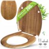 Toilettensitz Bambus mit Absenkautomatik