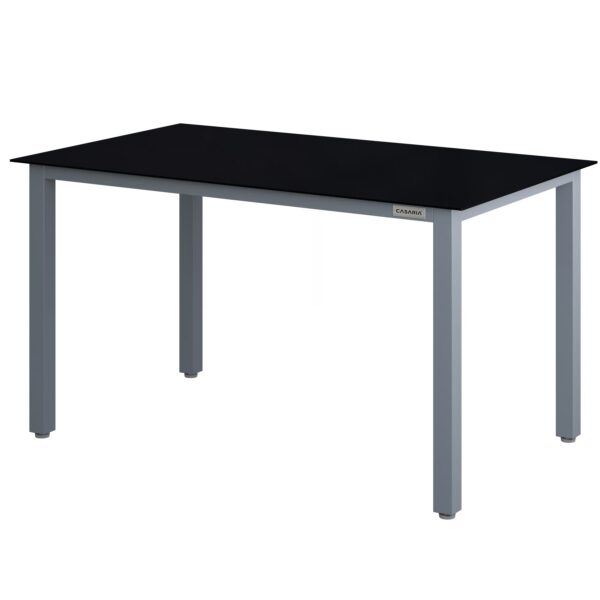 Gartentisch Bern Silber Alu 150x90x75cm
