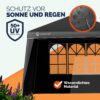 Seitenwand Faltpavillon Capri 2er-Set Schwarz 3x3m – Bild 2