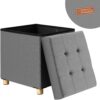 Sitzhocker Anthrazit Samt 42x38x38cm faltbar – Bild 2 Sitzhocker Anthrazit Samt 42x38x38cm faltbar – Bild 2