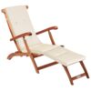 Gartenliege Queen Mary® Akazie FSC®-zertifiziert inkl Auflage Creme