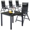 Garten-Sitzgruppe Bern Premium 5-tlg Anthrazit Alu