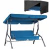 Hollywoodschaukel Atlantik Blau + Abdeckplane